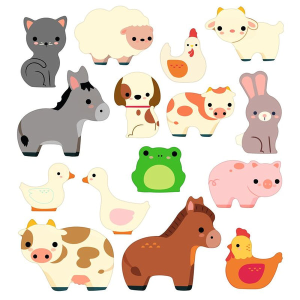 Repositionable Stickers - Farm Animals - Djeco