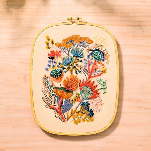 Floral Beadwork Embroidery Kit - Djeco