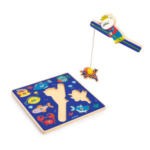 Puzz & Fish Colour Puzzle & Magnetic Fishing Game - Djeco