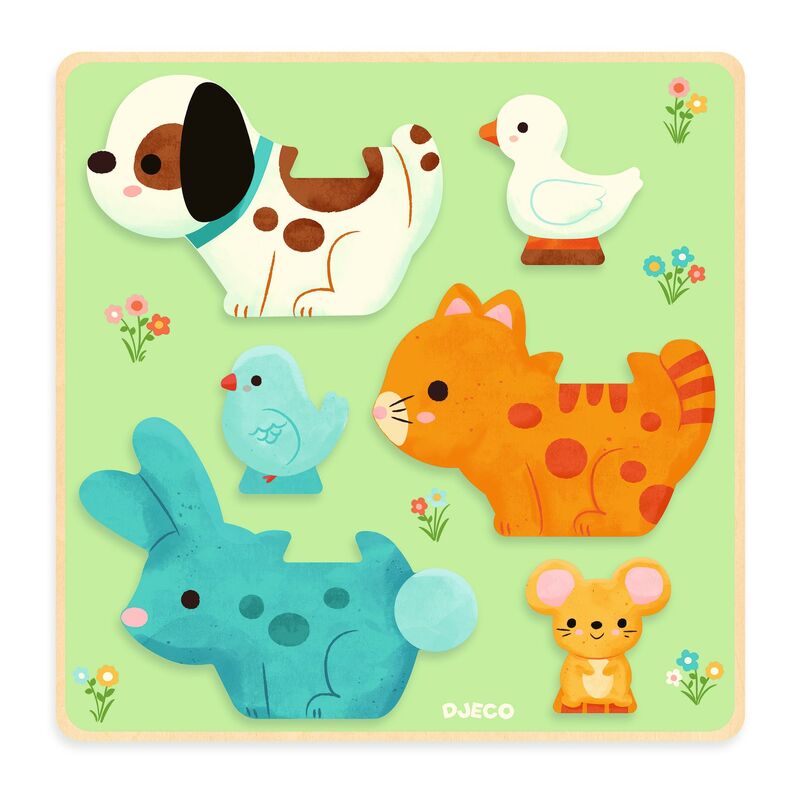 Puzz and Play Friends Wooden Puzzle - Djeco