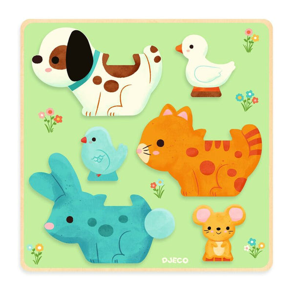 Puzz and Play Friends Wooden Puzzle - Djeco
