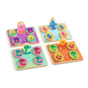 Ludo Sea 4-in-1 Wooden Game - Djeco - DISCOUNTED