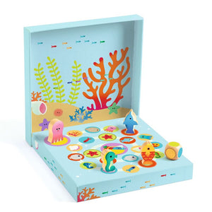 Ludo Sea 4-in-1 Wooden Game - Djeco - DISCOUNTED
