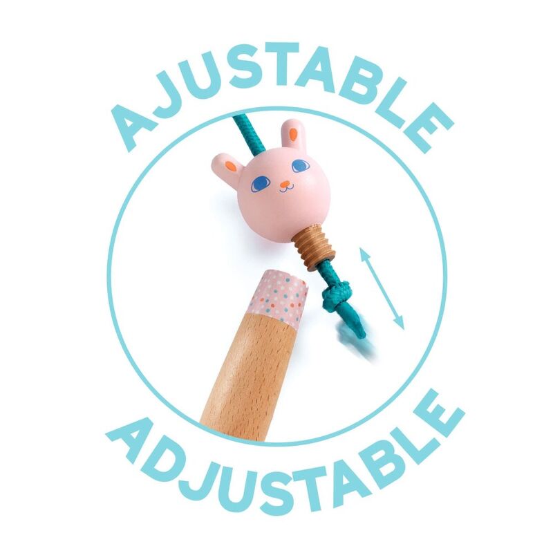 Skipping Lea Pink Skipping Rope - Djeco