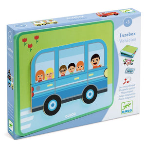Inzebox Vehicles Magnetic Game - Djeco