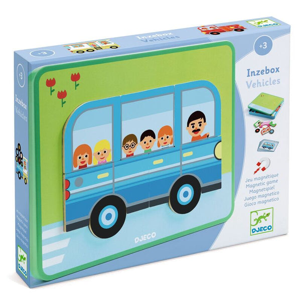 Inzebox Vehicles Magnetic Game - Djeco