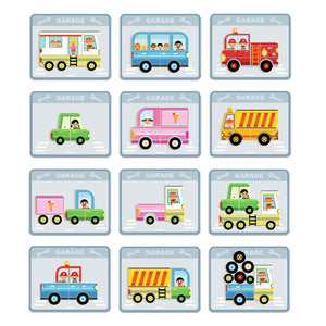 Inzebox Vehicles Magnetic Game - Djeco