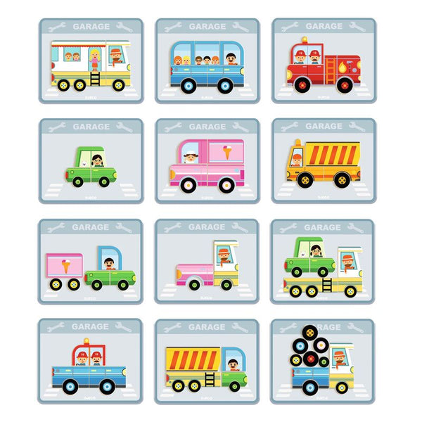 Inzebox Vehicles Magnetic Game - Djeco