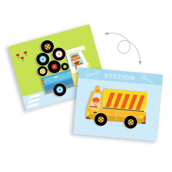 Inzebox Vehicles Magnetic Game - Djeco