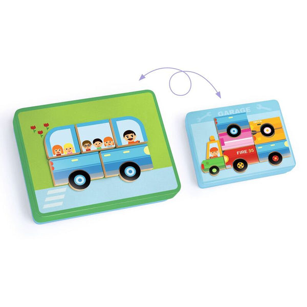 Inzebox Vehicles Magnetic Game - Djeco