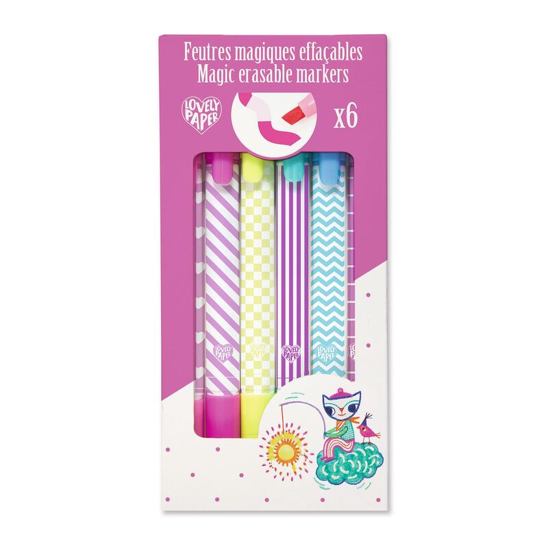 Patterned Magic Erasable Markers - Djeco