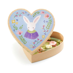 3 Bracelets in Heart Shaped Bunny Box - Djeco