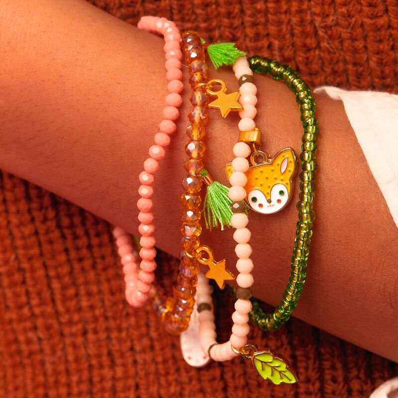 Automne Forest Bracelet with Fox Charm - Plume - Djeco
