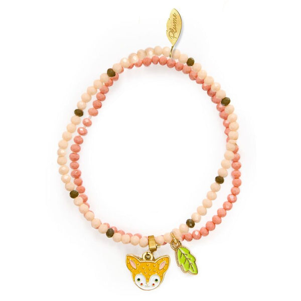 Automne Forest Bracelet with Fox Charm - Plume - Djeco