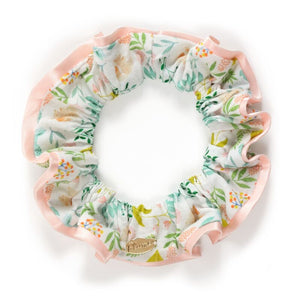 Capucine Forest pink and green hair scrunchie - Plume - Djeco