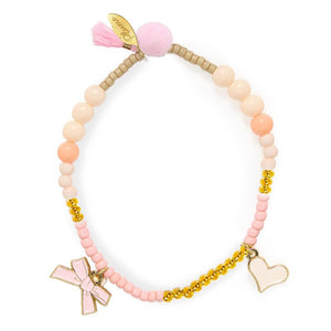 Gisiele Beaded Charm Bracelet - Plume - Djeco