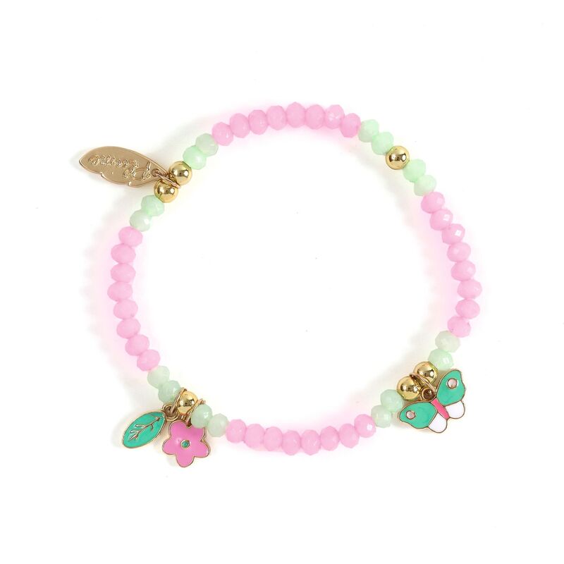 Lila Beaded Charm Bracelet - Plume - Djeco