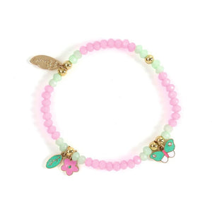 Lila Beaded Charm Bracelet - Plume - Djeco