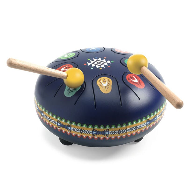 Animambo 16 cm Steel Tongue Dark Blue Drum - Djeco