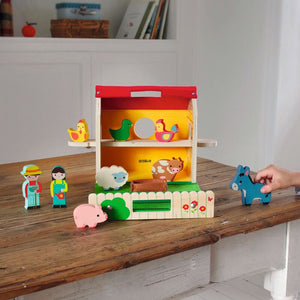 Softi-Farm Felt & Wood Play Set - Djeco