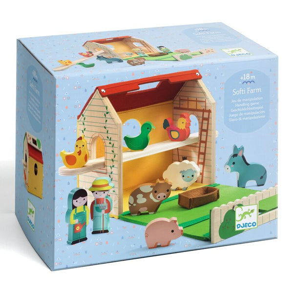 Softi-Farm Felt & Wood Play Set - Djeco