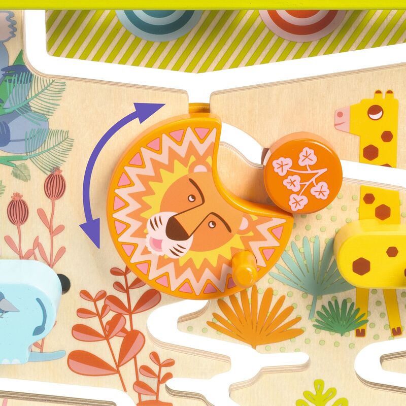 Cascadou Wooden Sliding Maze Puzzle - Djeco