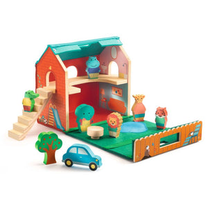 Softi House Portable Felt & Wood Play Set - Djeco