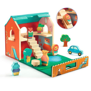 Softi House Portable Felt & Wood Play Set - Djeco