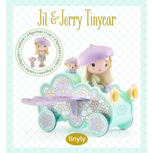 Jil & Jerry Tinyly Figurines & Tinycar - Tinyly