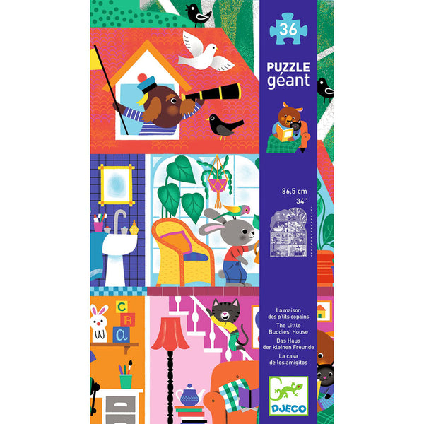 The Little Buddies 36 piece Giant Puzzle - Djeco