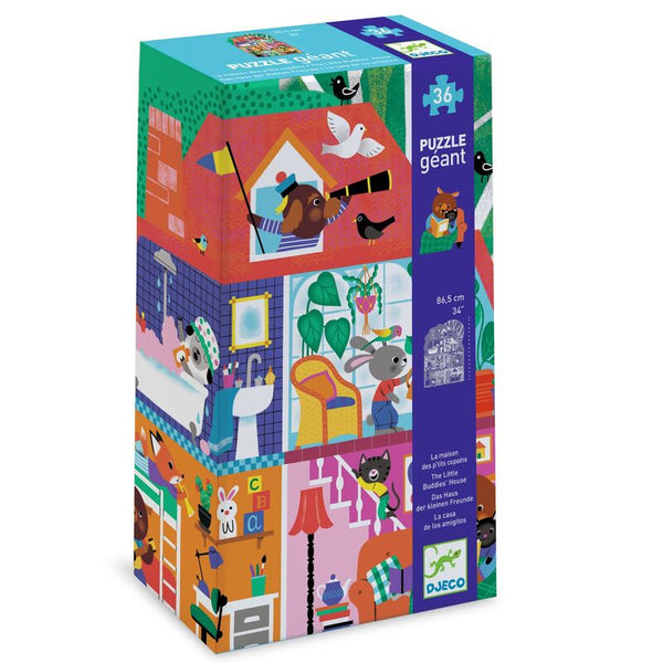 The Little Buddies 36 piece Giant Puzzle - Djeco