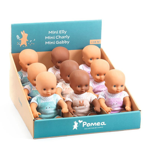Mini Pomea Soft Dolls Poppy, Charly & Gabby - Djeco