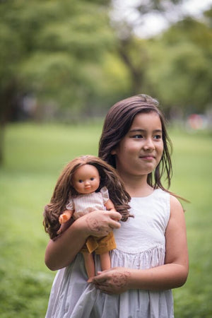 Lovely Josephine Brunette Hair Doll - Djeco