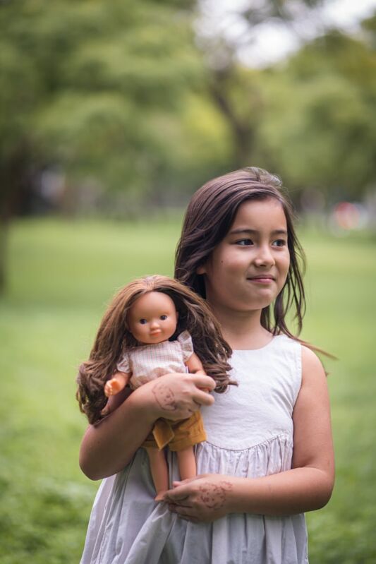 Lovely Josephine Brunette Hair Doll - Djeco