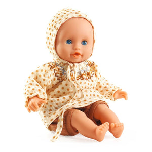Baby Iris Soft Baby Pomea Doll - Djeco