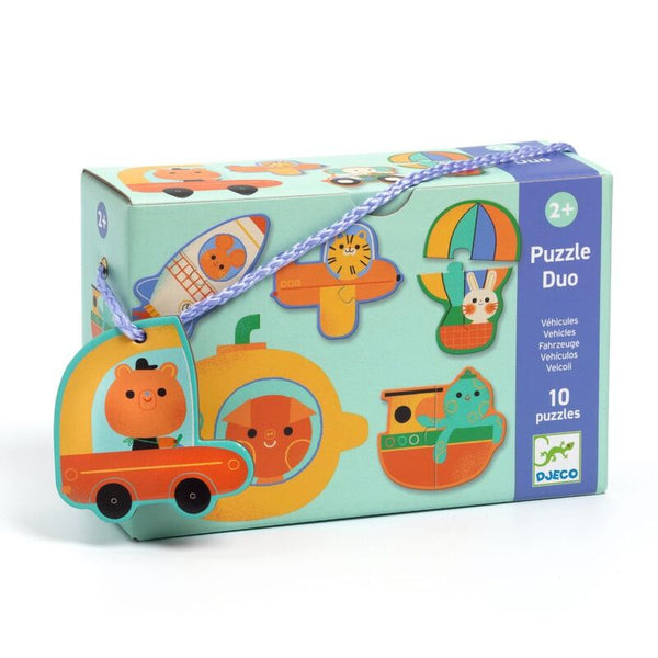 Duo Vehicles 20pc Puzzle - Djeco