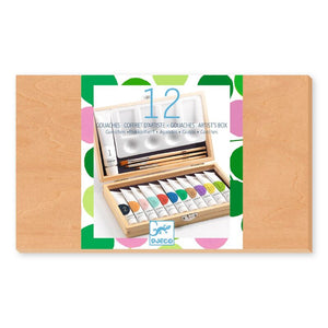 Artist's Box with 12 Paints - Djeco