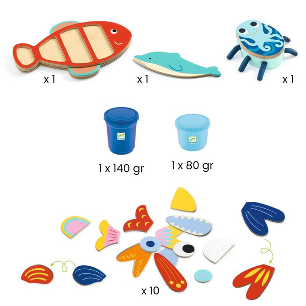 My Sea Creatures Dough Set - Djeco