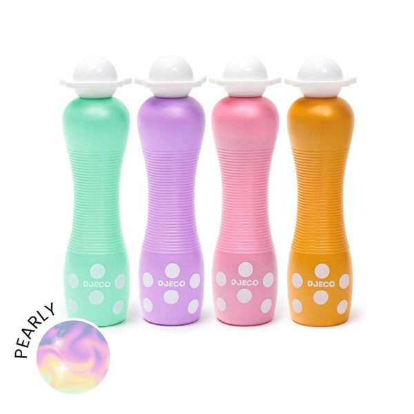 4 Pearl-effect Foam Markers - Djeco