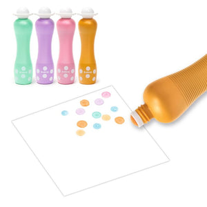 4 Pearl-effect Foam Markers - Djeco
