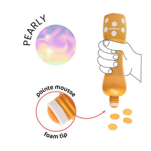 4 Pearl-effect Foam Markers - Djeco