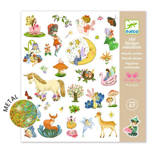 Fantasy 160 Metallic Stickers - Djeco