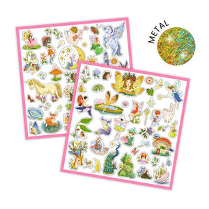 Fantasy 160 Metallic Stickers - Djeco