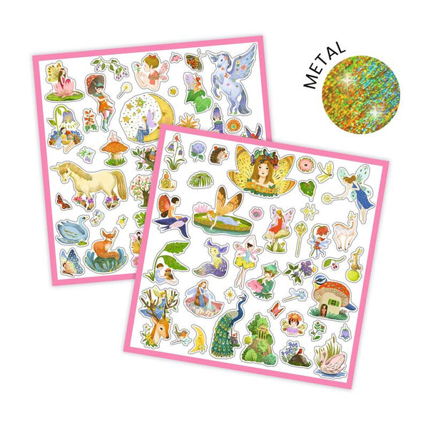 Fantasy 160 Metallic Stickers - Djeco