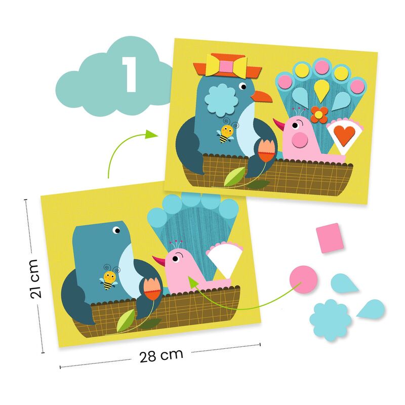 The Cat and His Friends Multi Craft Kit - Djeco