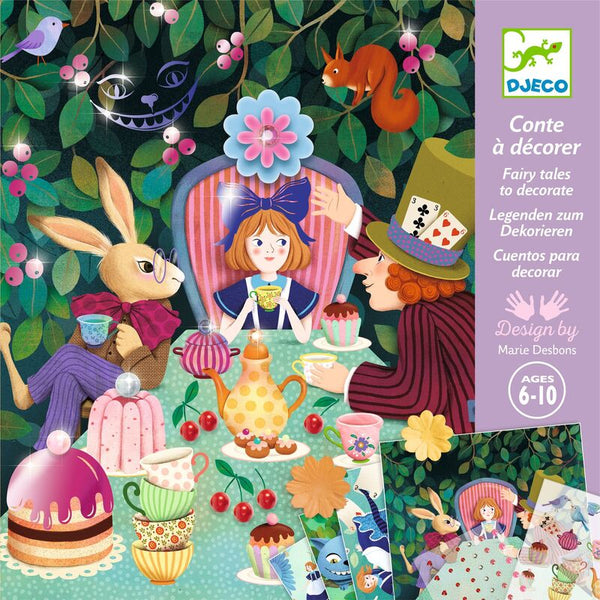 In Wonderland Fairy Tale to Decorate Set - Djeco