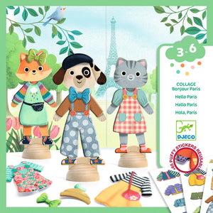 Bonjour Paris Collage Set - Djeco