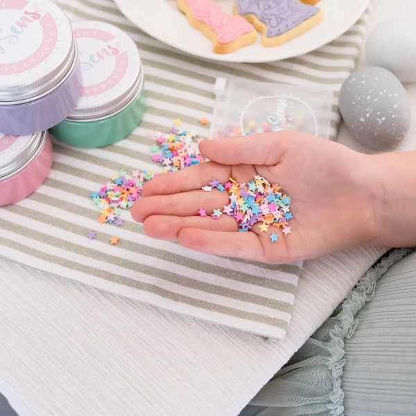 Sprinkles - Rainbow Stars- Playdough Accessories - Play Sense