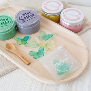 Gemstones - Green Butterflies - Playdough Accessories - Play Sense