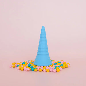 Eco Ice Cream Cone -Blue - Playdough Accessory - Play Sense